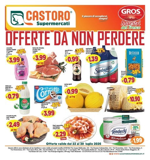 Il Castoro Supermercati - Offerte da non perdere