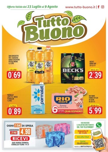 TuttoBuono - Offerte valide dal 23 Luglio al 9 Agosto