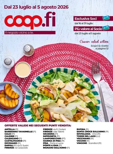 Coop - Dal 23 luglio al 5 agosto 2026