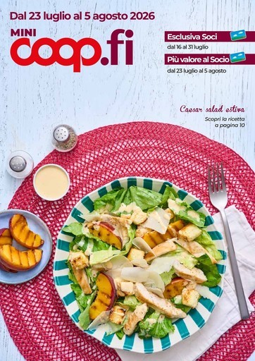 Coop - Dal 23 luglio al 5 agosto 2026