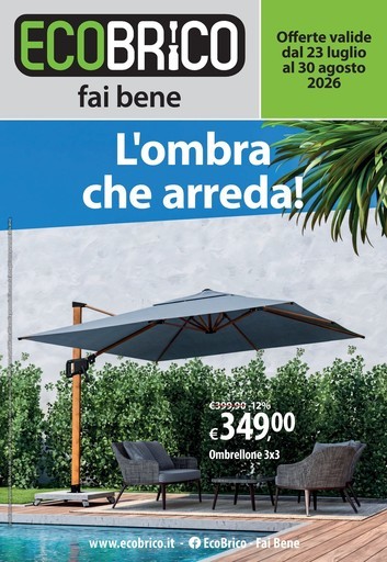 Ecobrico - Offerte valide dal 23 luglio al 30 agosto 2026