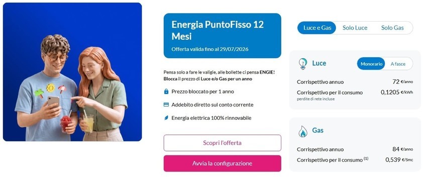 Engie - Energia PuntoFisso 12 Mesi