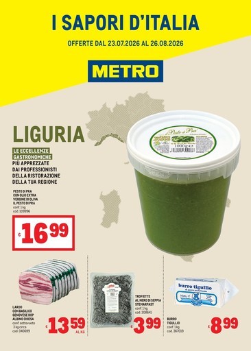 Metro - Sapori dItalia - LIGURIA