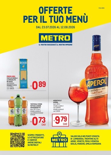 Metro - Offerte per il tuo menù - AREA 1