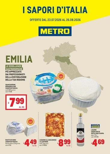 Metro - Sapori dItalia - EMILIA