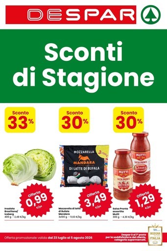 Despar - Sconti di stagione