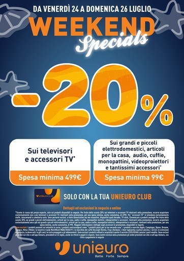 Unieuro - Weekend Specials -20%