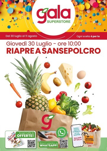 Gala Supermercati - Riapre a sansepolcro