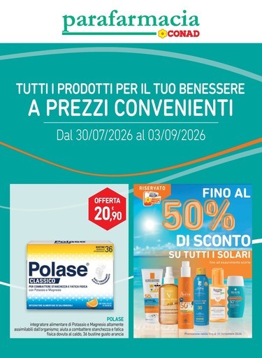 Volantino Parafarmacia Conad