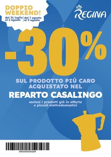 Regina Grandi Magazzini - -30%