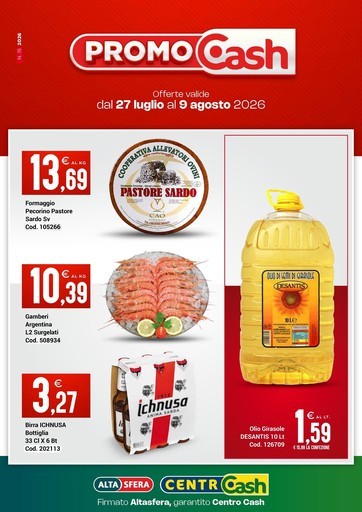 Centro Cash - Offerte valide dal 27 luglio al 9 agosto 2026