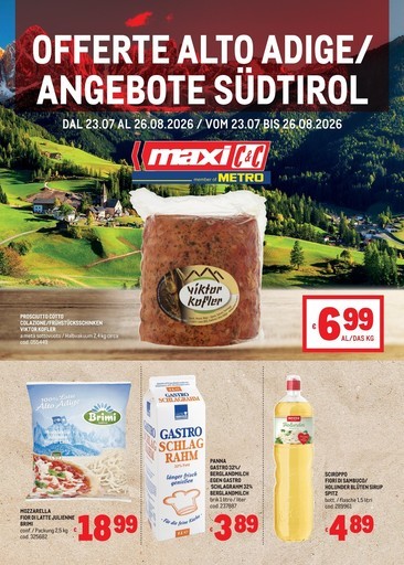 Metro - Offerte Alto Adige