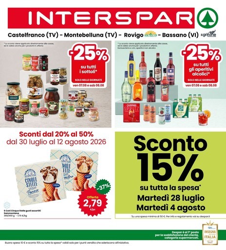 Interspar - Sconti dal 20% al 50%