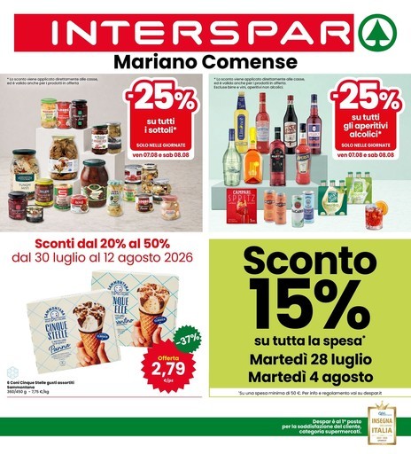 Interspar - Sconti dal 20% al 50%