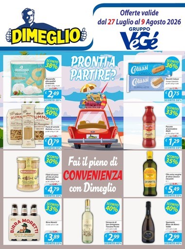 Dimeglio - Offerte valide dal 27 Luglio al 9 Agosto 2026