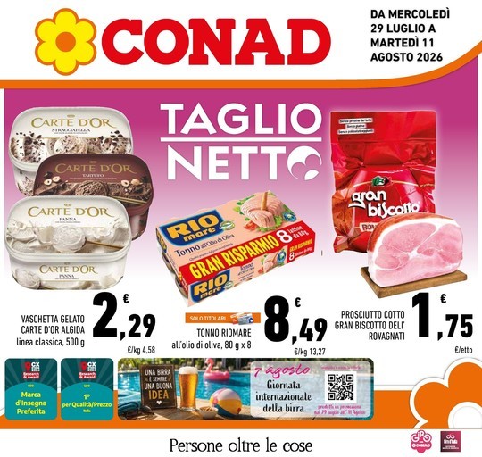Conad - Taglio netto