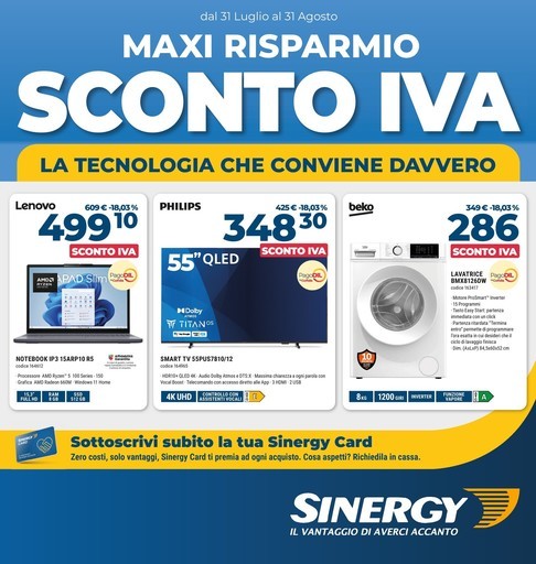 Volantino Sinergy