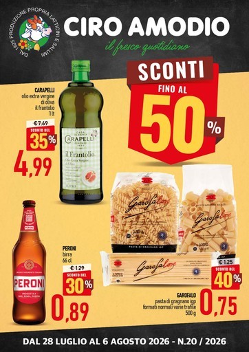 Ciro Amodio - Sconti fino al 50%