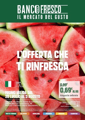 Banco Fresco - L'offerta che ti rinfresca