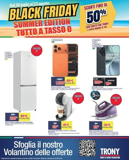 Trony - Black Friday Summer Edition da Trony!