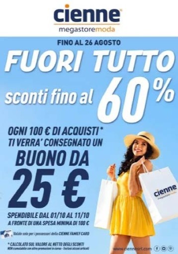 Volantino Cienne Megastore Moda