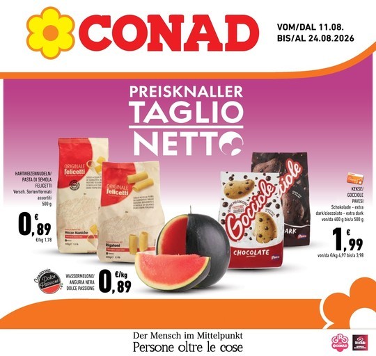 Conad - Taglio netto