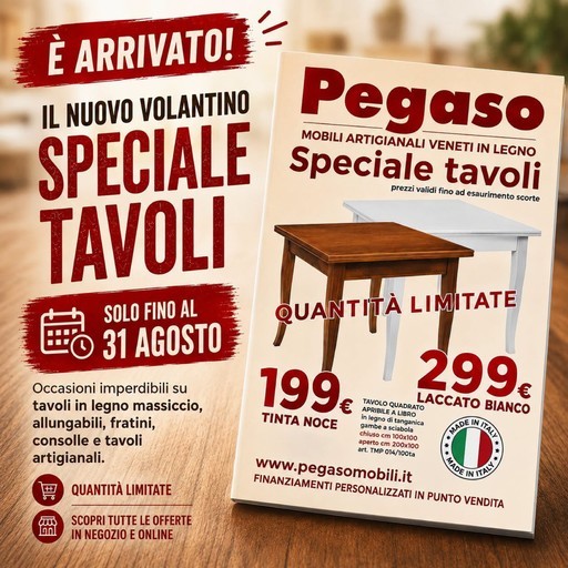 Volantino Pegaso Mobili