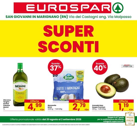 Volantino Eurospar
