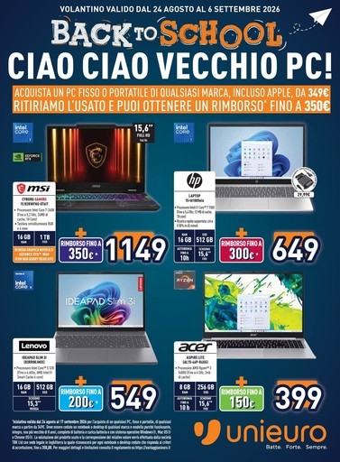 Unieuro - Back to School da Unieuro!