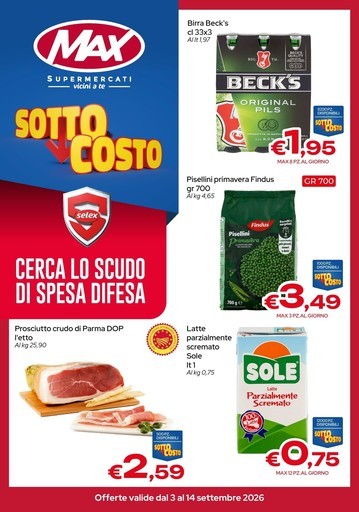 Max Supermercati - SOTTO COSTO