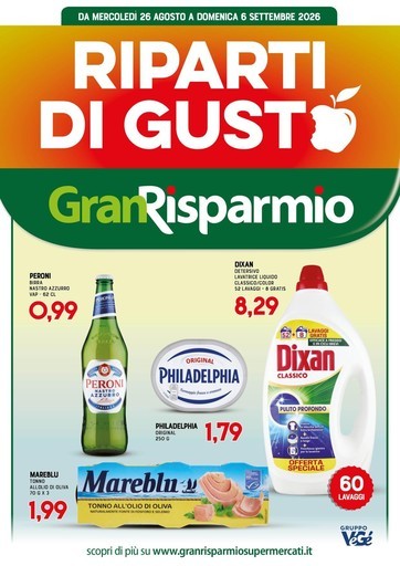 Volantino Supermercati Gran Risparmio