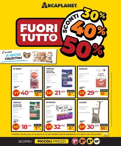 Volantino Arcaplanet
