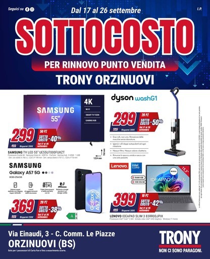 Trony - Sottocosto!