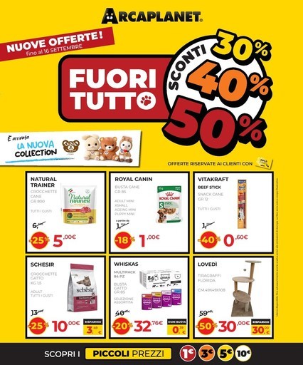 Volantino Arcaplanet