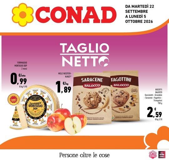 Conad - Taglio netto