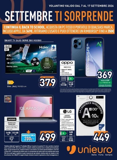 Volantino Unieuro