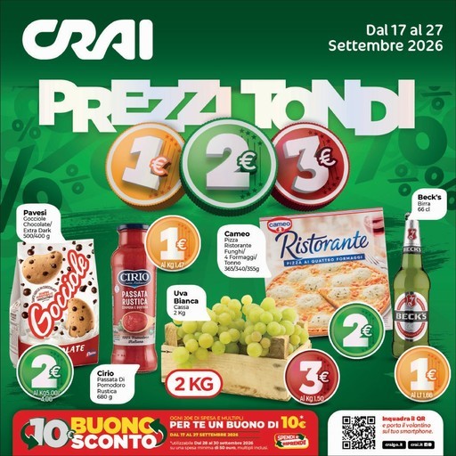 Crai - Prezzi tondi
