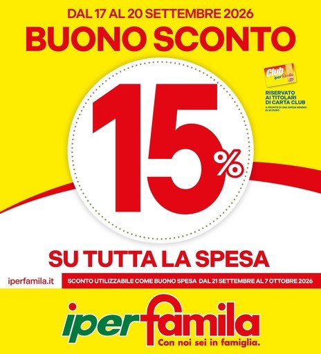 Volantino IperFamila