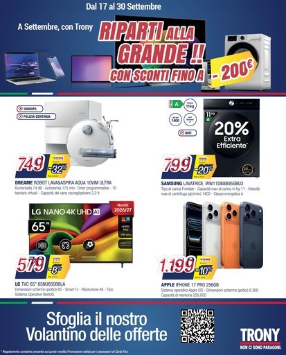 Volantino Trony
