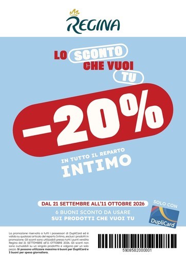 Volantino Regina Grandi Magazzini