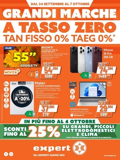 Expert - Grandi marche a tasso zero da Expert!