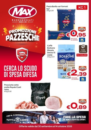 Volantino Max Supermercati