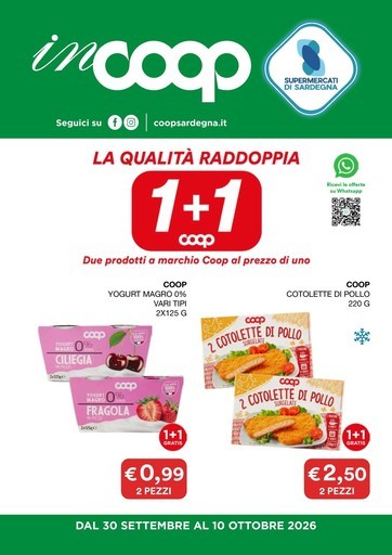 Coop - La qualita raddoppia 1+1