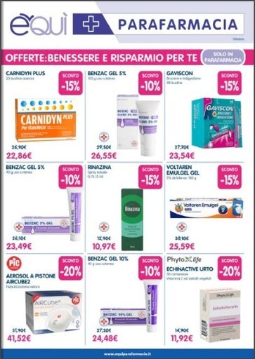 Volantino E' Qui Parafarmacie