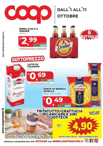 Coop - dalL'1 all'11 ottobre