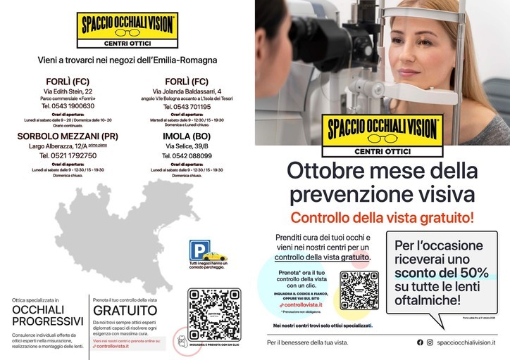 Volantino Spaccio Occhiali Vision