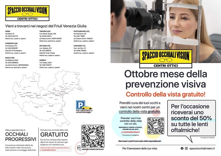 Volantino Spaccio Occhiali Vision
