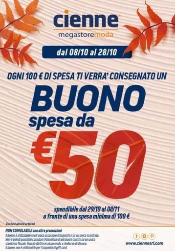 Volantino Cienne Megastore Moda