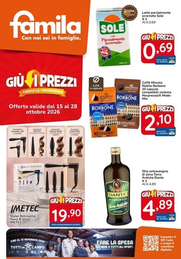 Famila - Giù i prezzi