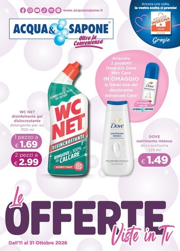 Volantino Acqua e Sapone